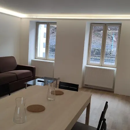 Maison Face A La Dordogne Avec Terrasse La Bourboule
